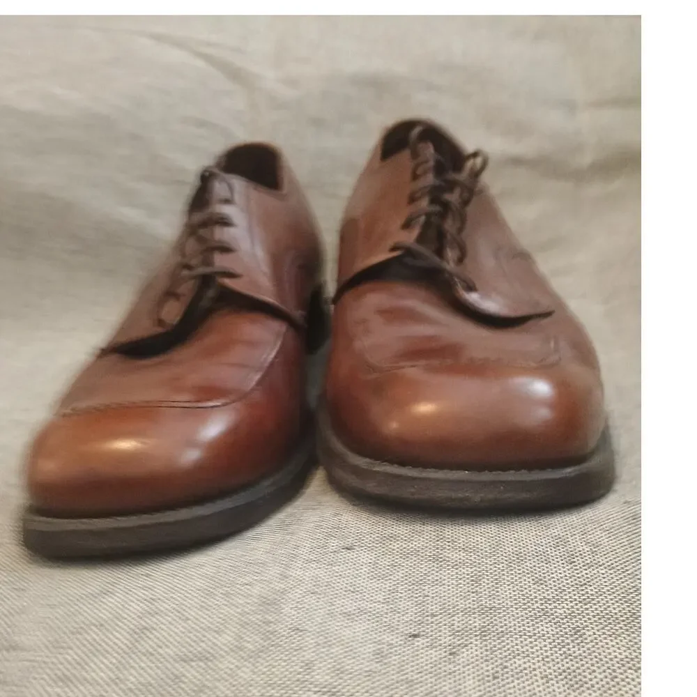 Vintage Men's Foot So Port Supreme #4147  Brown Leather Oxfords Size 14 AA
